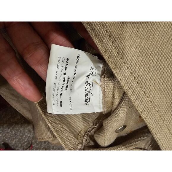 NWOT Park B. Smith Canvas/Leather 2 Bottle Wine Bag - Picture 16 of 16